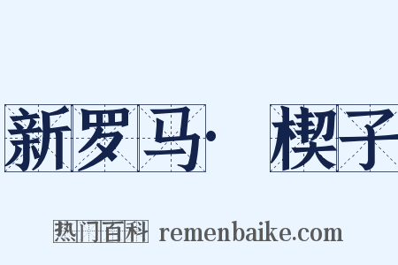 新罗马·楔子是什么意思的图片